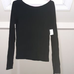 Black Long Sleeve With Back Lacing